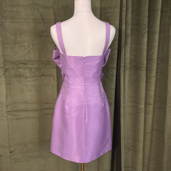 NWT Zac Posen Lavender Bow Mini Dress, US2 - Picture 5 of 7